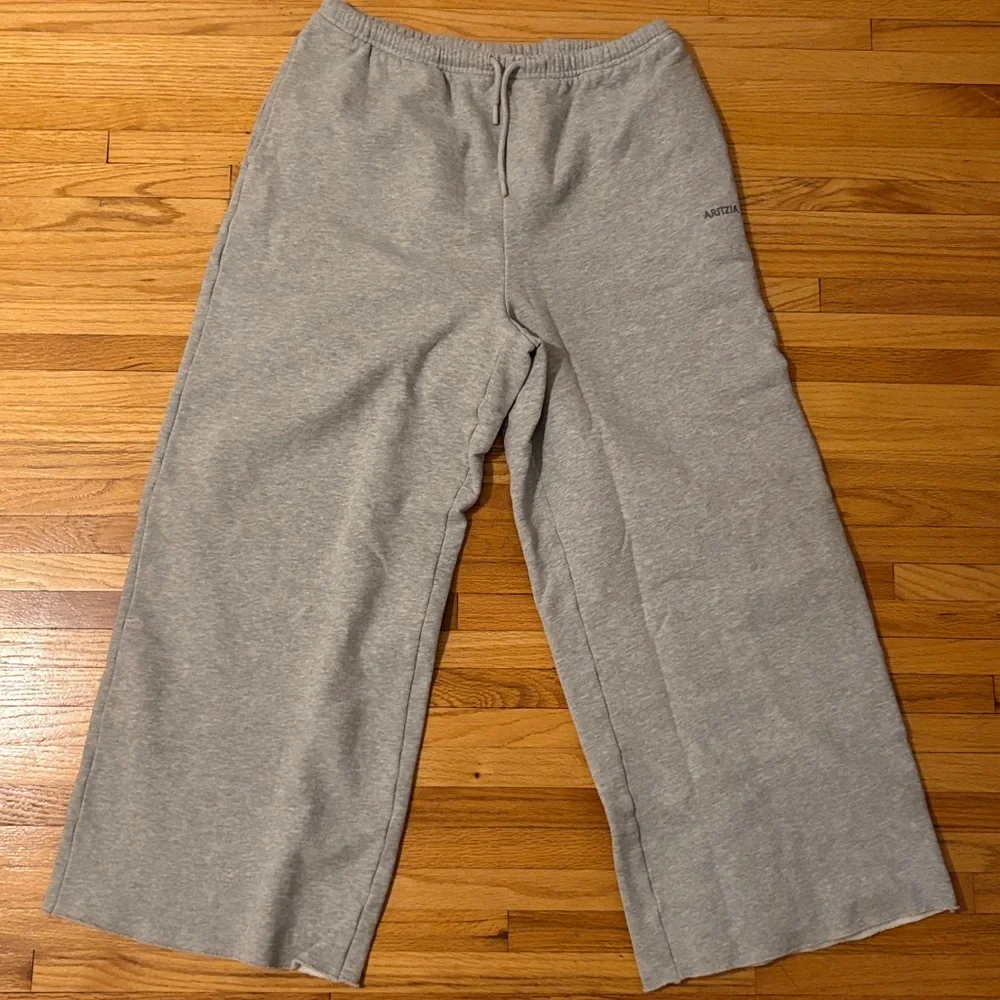 Aritzia Cozy Sweatfleece Mega Flutter™ Sweatpant in Heather Chrome - Picture 7 of 9